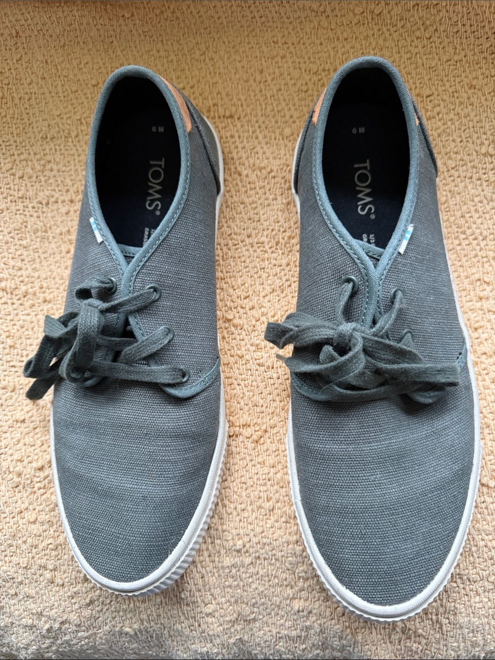 TOMS Men’s Olive Canvas Casual Shoe